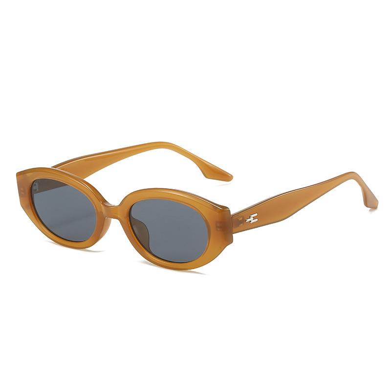 Fashion oval sunglasses Internet celebrity bloggers sexy small frame simple versatile round sunglasses sunglasses