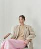 Okuka Sequin Layered Skirt - Pink