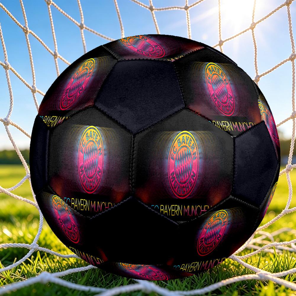 1 pz Pallone da Calcio Bayern Monaco Stemma Taglia Standard 5, Pallone da Calcio Resistente per Allenamento a Scuola Parco & Intrattenimento Quotidiano zq71415