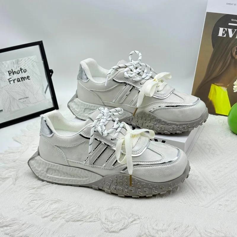 Fashion Women's Shoes 2025 Brand Front Lace-up Women's Vulcanize Shoes Fashion Round Head Hot Sale Best Seller Classic Casual Shoes