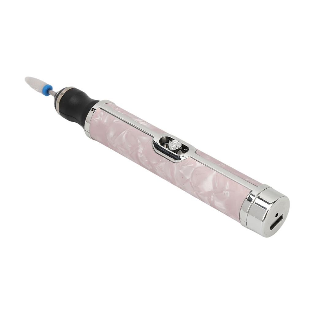 Electric Nail Polishing Machine USB Charging 20000RPM 4 Gear Adjustable High Speed Nail File Set