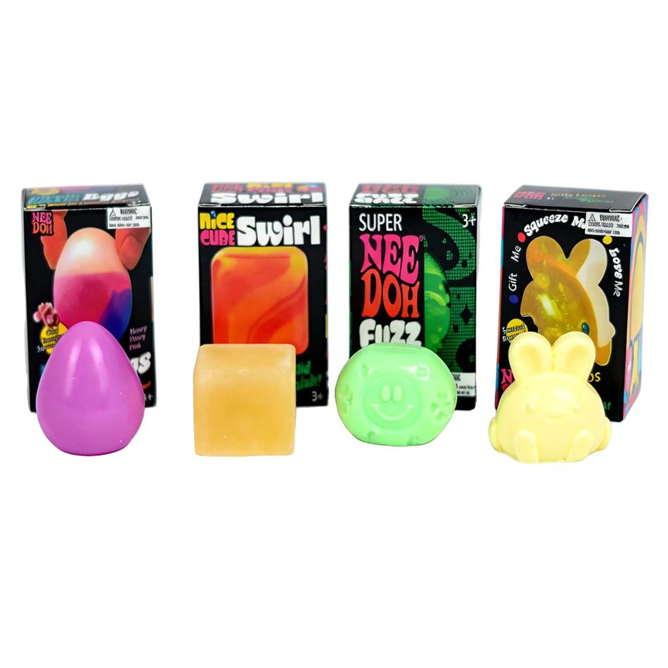 2026 Needoh Golden Egg Hunt Game Blind Box Easter Fidget With With Squishy Surprise Stress Relief Squeeze For Kids' Easter Party