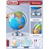 Magnetic Levitation 3D Globe for Students - Large Size, Ideal for Elementary & Junior High School
