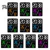 Stylish Dual Alarm Clock Multifunctional Large Screen Digital Brightness Adjustment Humidity Temperature Display Desktop Table
