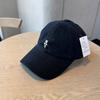 Navy blue embroidered letters NY baseball hat for men and women, four seasons, big head circumference, small sunshade cap, versatile