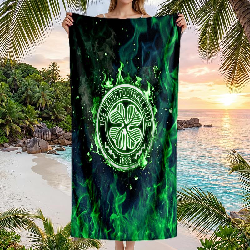 Asciugamano da Spiaggia Celtic FC Asciugatura Rapida Microfibra Assorbente Portatile da Viaggio Asciugamano da Nuoto