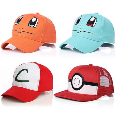 Pokémon Ash Ketchum Embroidered Baseball Cap - Mesh Visor Sun Hat