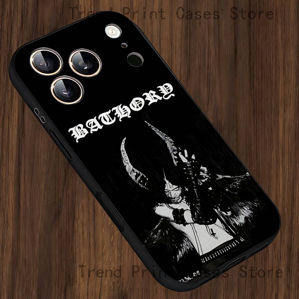 

B-BathoryS Band Quorthon Phone Case For iPhone 14,16,12,13,15,11,17,Pro,Max,Plus,E,Air,Mini Soft Cover iPhone12PROMAX