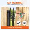 Natural Rolled Bamboo Fence Bamboo Panel 6 Ft H X 8 Ft L X 0.75 In D.