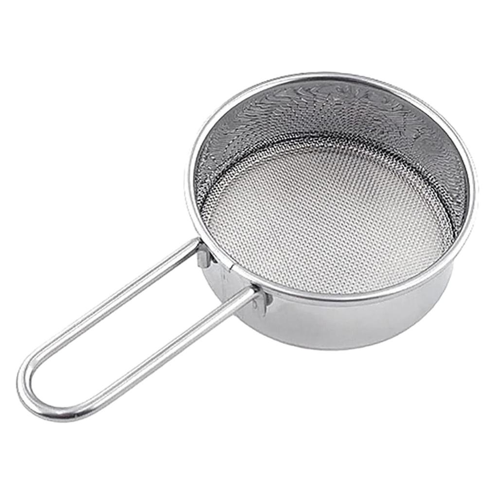 Mini Flour Sieve Stainless Steel Strainer Lightweight Sifter Drainer Colander for Tea