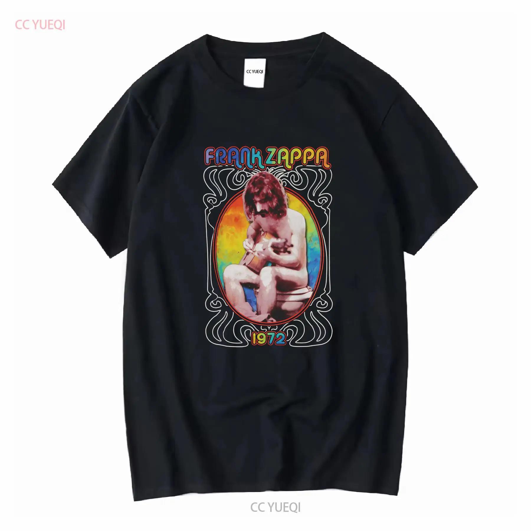 Frank Zappa On the Toilet Mens T Shirt Krappa New Band Vintage Washed Soft Streetwear Comfortable Unisex Slightly S разноцветный
