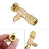 4/1pcs R410A R22 Refrigeration Tool Air conditioning Safety Valve Adapter Fitting Refrigeration Charging Copper Adapter With 1/4