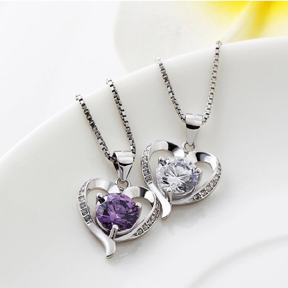 Weihua, Women'S Jewelry, Women'S Cute And Beautiful Necklace Pendant, Silver Plated Jewelry