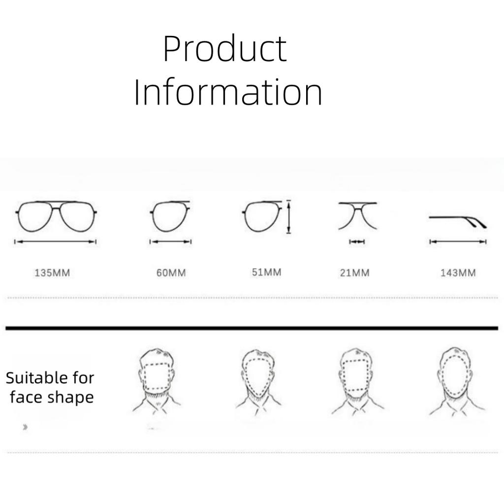 Double Bridge Semi-Frame Sunglasses New Square UV400 Shades for Men Driving Women Fashion Premium Sun Glasses