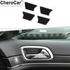 Inner Door Handle Bowl Cover Trim Sticker For Jeep Grand Cherokee Carbon Fiber