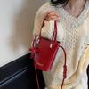 Women's 2025 Trendy Crossbody Bucket Handbag - Niche Design, Popular Lipstick Small Bag