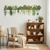 Hanging Basket Plant Branch Wall Decoration Green Plant Wall Decals Wallpaper  Background Wall