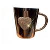 Heart-Shaped Crystal Rhinestone Stainless Steel Coffee & Beer Mug