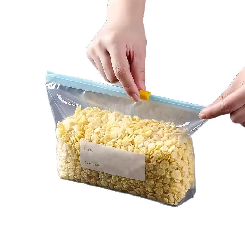 Bolsas Reutilizables Gruesas para Almacenamiento de Alimentos Antibacterianas a Prueba de Fugas Aptas para Microondas Para Cocina Frigorífico Almacenamiento de Alimentos