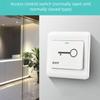 Concealed Installation Door Switches Button Plastic Access Control Switches Door Entry Button for Door Access Control