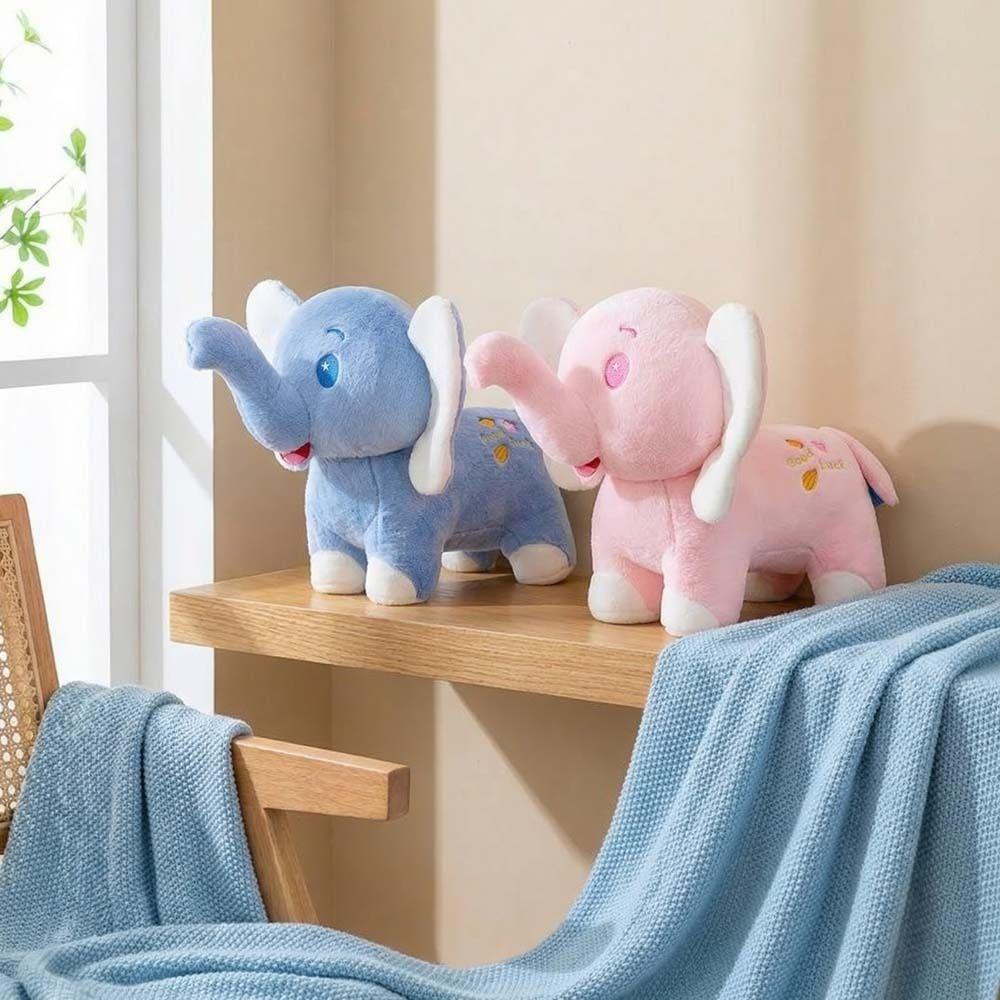 Throw Pillow Stuffed Elephant Toy Back Cushion Elephant Doll Elephant Plush Doll Baby Infants