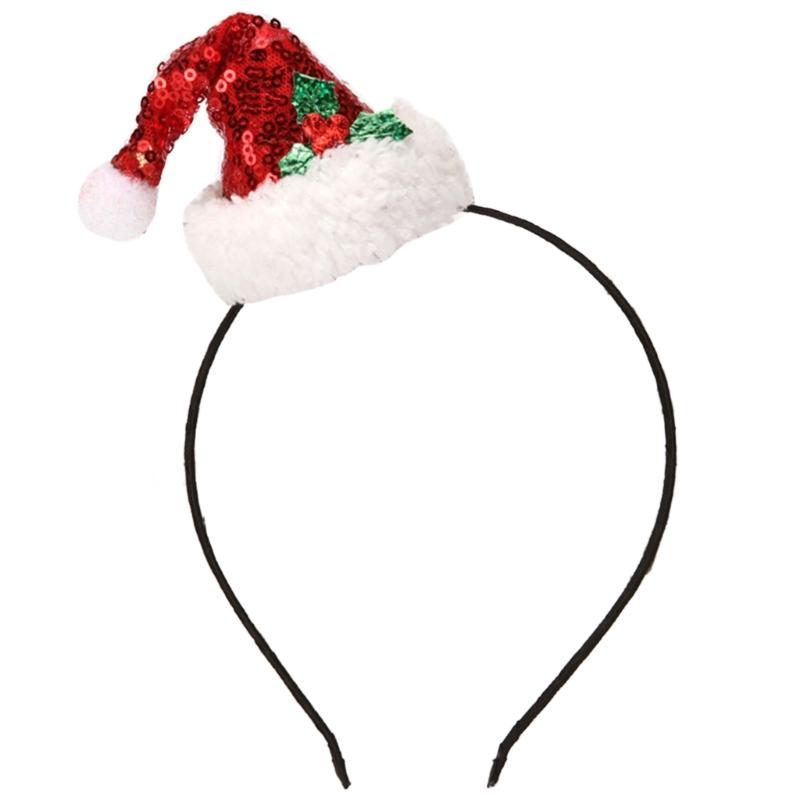Santa Hat Headband Holiday Headbands Christmas Headband Cute Christmas Costume