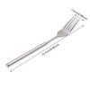 Silver Stainless Steel Telescopic Extendable Fork for Dinner Fruit Dessert Long Cutlery Barbecue Meat Kitchen Accessory Tools