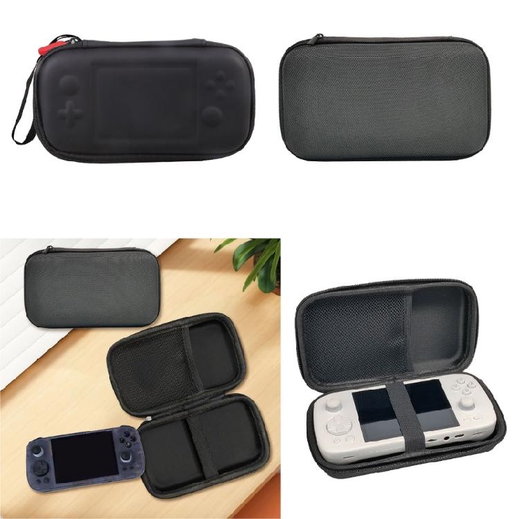 Bag with Pocket Handheld Game Console Carry Case Scratchproof Case Shockproof Storage Box for RG406H RG 406H Black