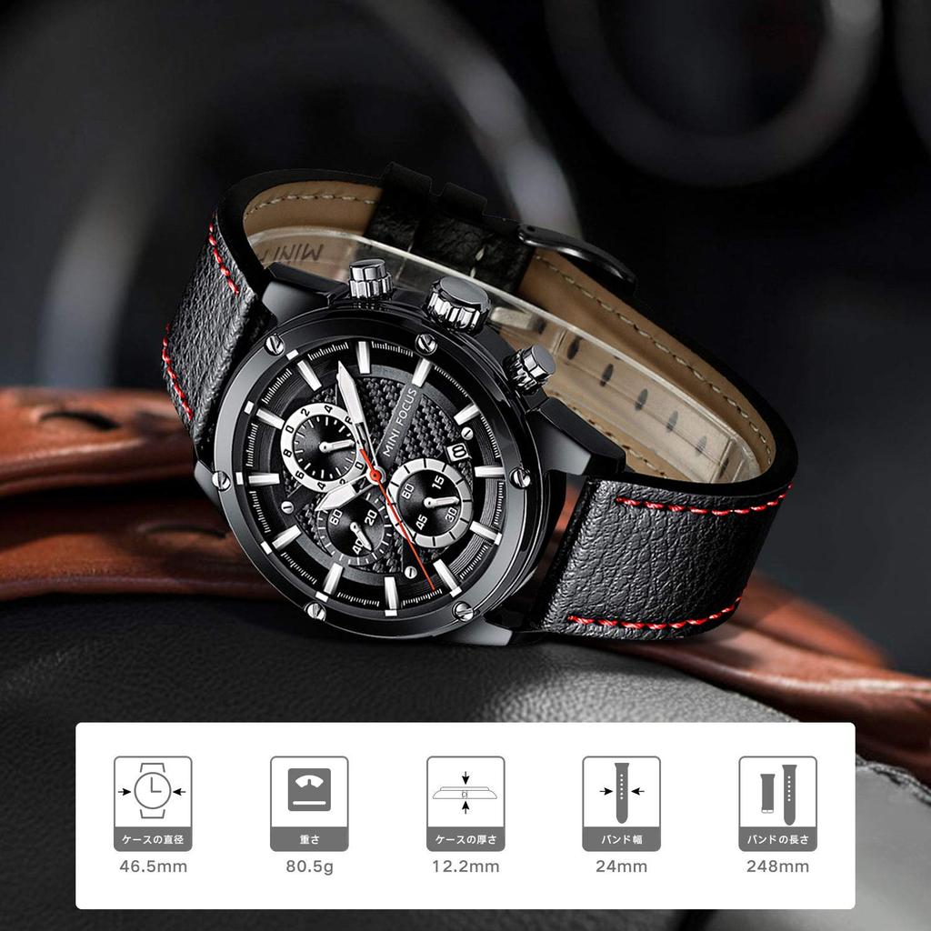 Watch with Date Waterproof Quartz Stylish and Simple Suitable for Casual and Leather Ranking Brand Men's Stopwatch, Display, Movement, Design, Wear,
