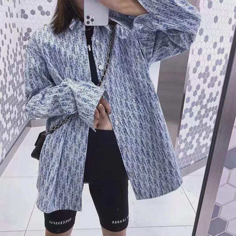 Men's Summer Geometric Print Long-Sleeve Casual Shirt - Trendy Korean Style