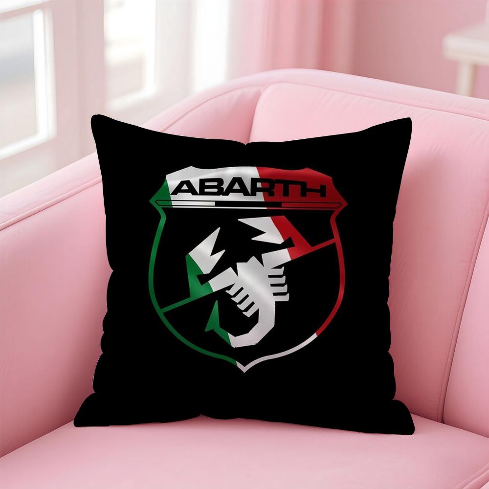 Abarth S-Scorpion car brand AS Cushion Cover Comfortable Reversible Pillow Cover Ideal for Car Sofa Bedroom & Beyond