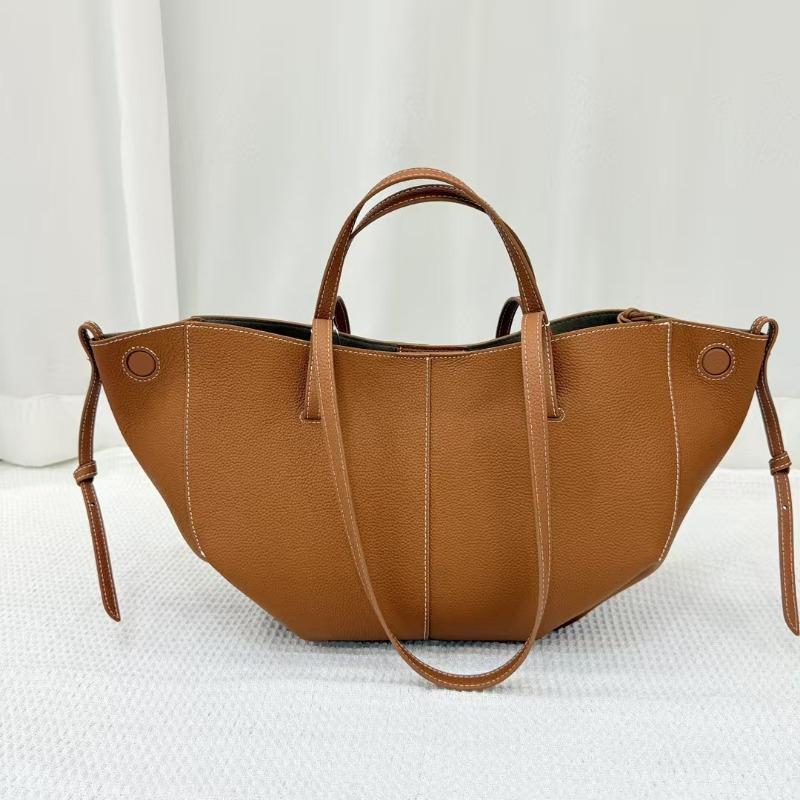 Handbag Women's Niche Large-capacity Tote Bag Genuine Leather Women's Bag Commuter Fashion Bag