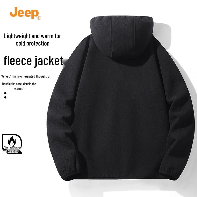 Jeep Men's Winter Fleece Hooded Jacket