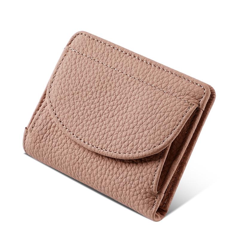 Women's Genuine Leather RFID Anti-Theft Multi-Card Wallet and Small Coin Purse
