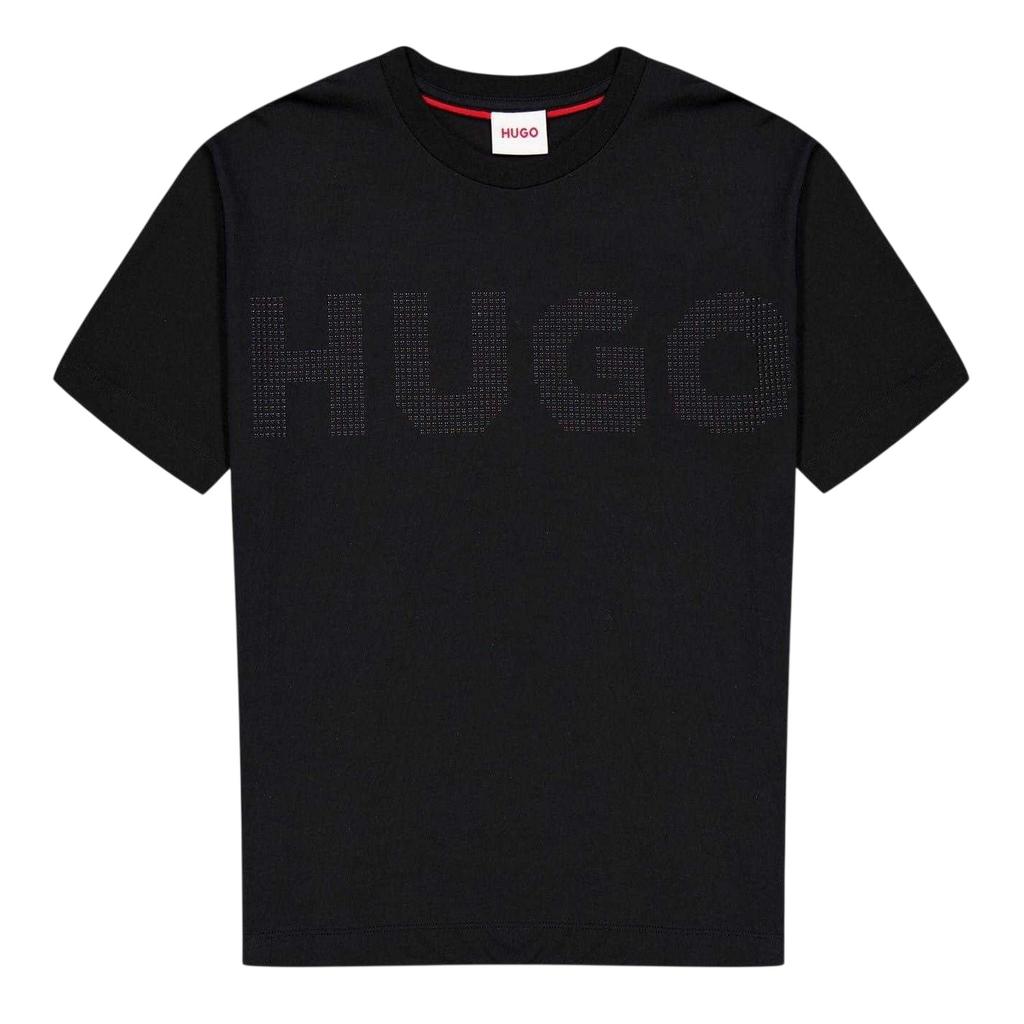 Hugo Childrens/Kids Logo Embellished T-Shirt