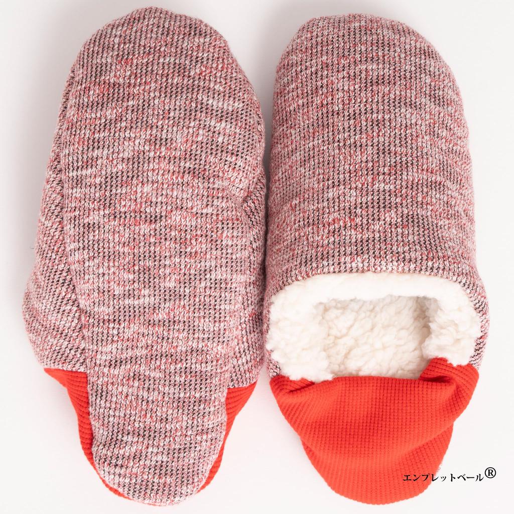 Indoor Slippers and Socks Combined In a Fluffy Slub Tweed and Sheepskin Boa Size A New Take On Room and Easy To Wash When Merippa Renewal 2025 [Emplet