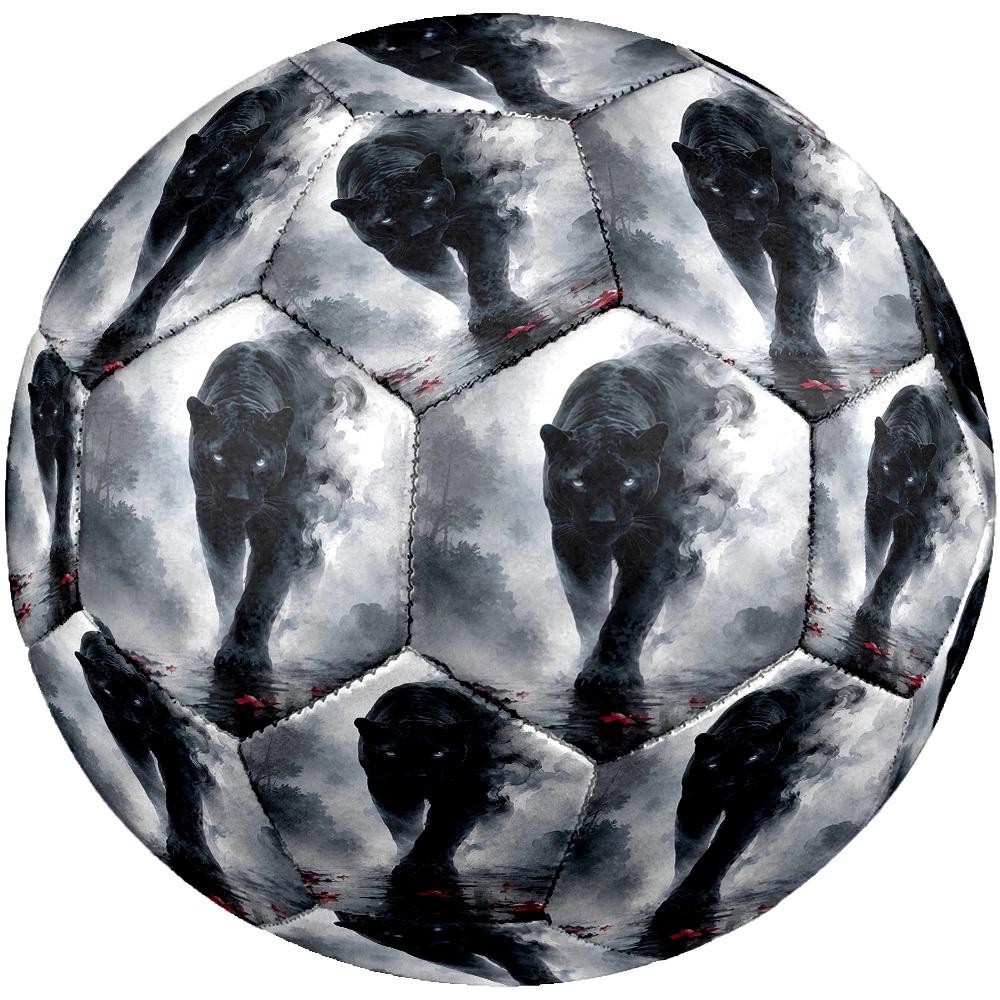 1pc Black Panther Mist Size 5 Soccer Ball Professional Match Training Football Indoor &Outdoor Sports Ball Lightweight Durable C6551
