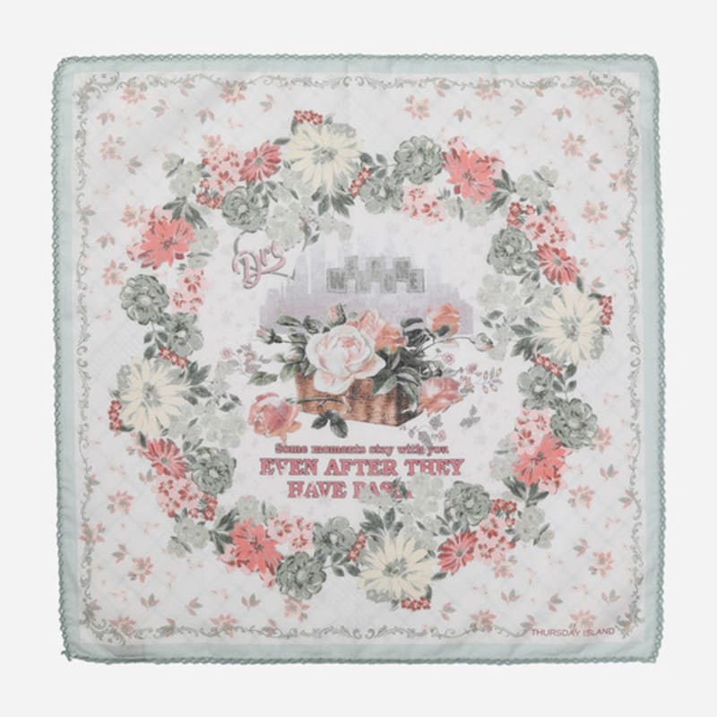 Thursday Island Flower Wreath Bandana_T256MHC139W