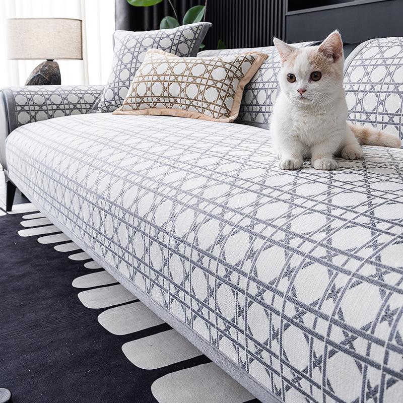 

Sofa Cushion Four Seasons Universal Light Luxury High Sense New Leather Sofa Special Seat Cushion Straight Row Sofa Cover 70*70cm