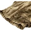 dme [Mountain Outdoor Style] Summer Lightweight Multi-Pocket Straight-Leg Cargo Shorts with Drawstring Elastic Waist, Men's Casual Pants