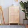 Vidaxl Louvered Door for Cabinet, 99.3X59.4 Cm, Solid Pine Wood