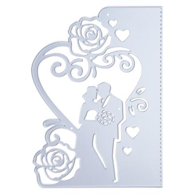 Metal Kesim Kalıpları Düğün Davetiyesi Kabartma Şablonu Kart Yapımı Scrapbooking Kağıt El Sanatları için Kesim Kalıpları DIY Şablon