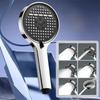 Plastic Shower Head Large Panel High-pressure Super Powerful Shower Head 6 Mode Adjustable Easy Install Shower Spray Nozzle