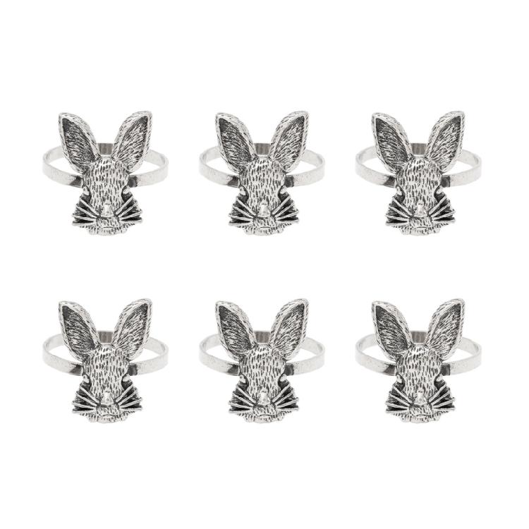 

Set of 6 Easter Rabbit Napkin Rings Eye Catching Rabbit Napkin Rings for Easter Thanksgiving and Special Event