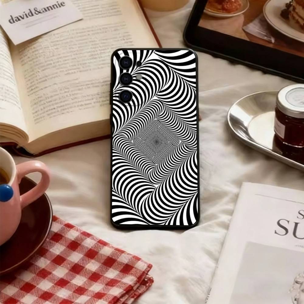 

Minimalist Geometric Patterns Phone Case Black Silicone Soft For Samsung S25,S24,S21,S22,S23,S30,Ultra,S20,Plus,Fe,Lite Samsung S22ULTRA5G