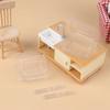 1/12 Dollhouse Clear Disposable Chopsticks Lunch Box Collection Dollhouse Mini Tableware Model Accessories DIY Doll Kitchen Scene Decor