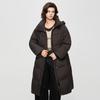 Shetu Women's Loose Long Hooded Down Jacket