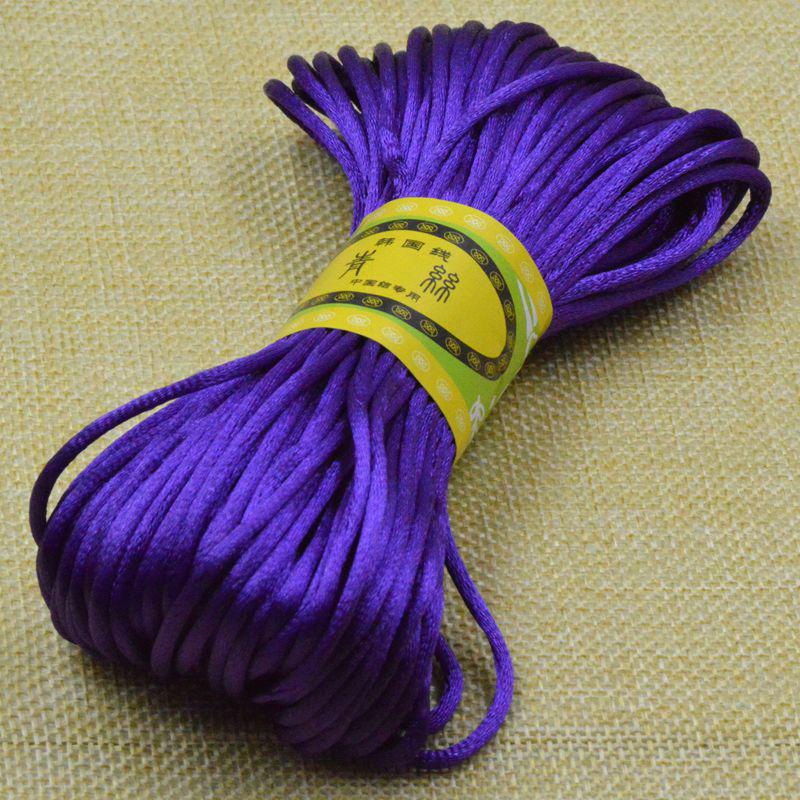 Line 5 Chinese Knot Wire, Bracelet Jewelry Accessories Braided Rope Diy Handmade Material Silk 20 Meters Per Tie
