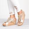 Elegant Women's Frenulum Vintage Platform Sandal With Comfortable Open Toe Design
