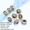 5pcs/bag Silver Metal Hair Rings Braid Dreadlocks Bead Hair Cuffs Dread Tube Charm Dreadlock for DIY Hair Accessaries